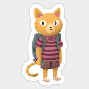 Confused cat Sticker